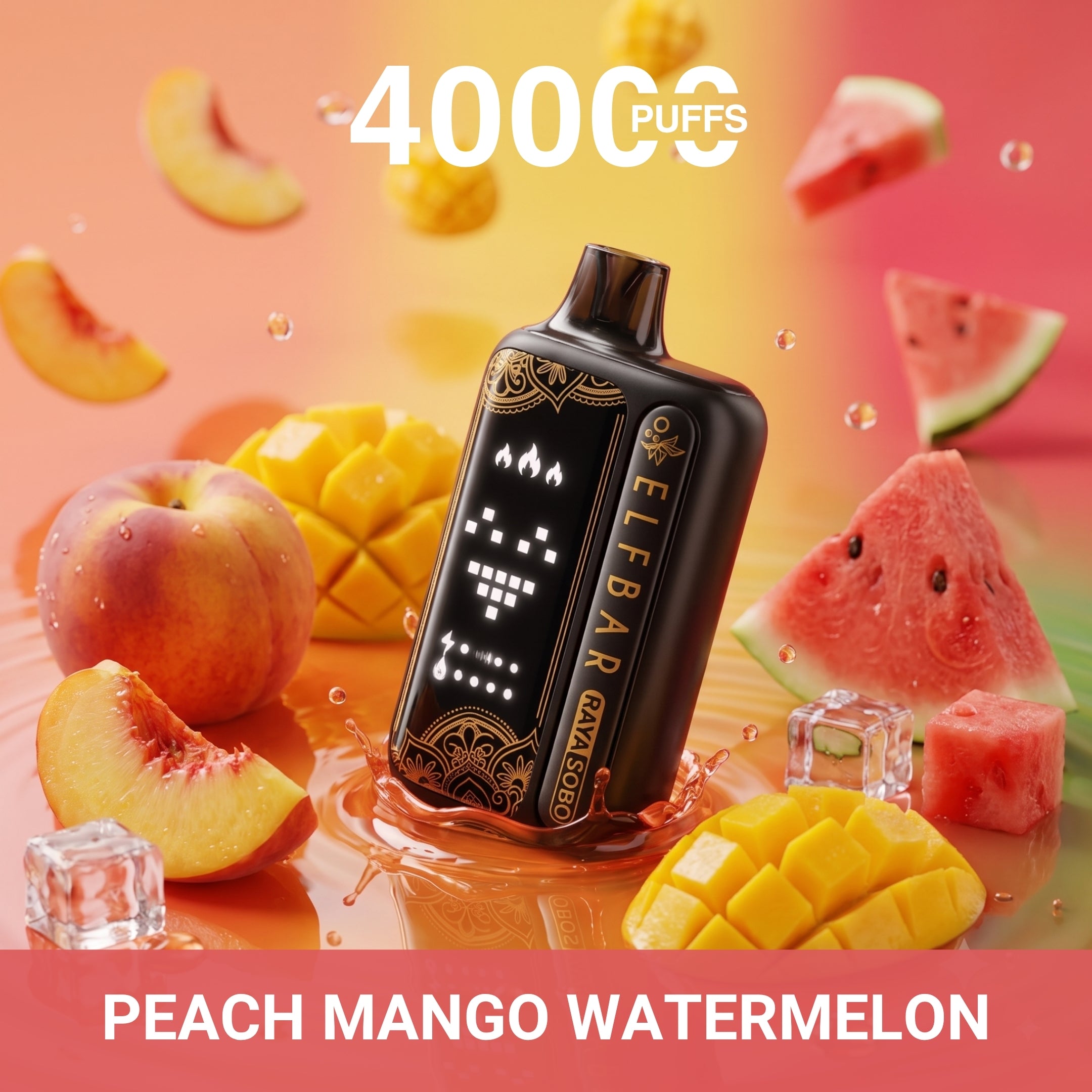 Elf Bar Raya Sobo 40000 Peach Mango Watermelon — Buy Vape Online India