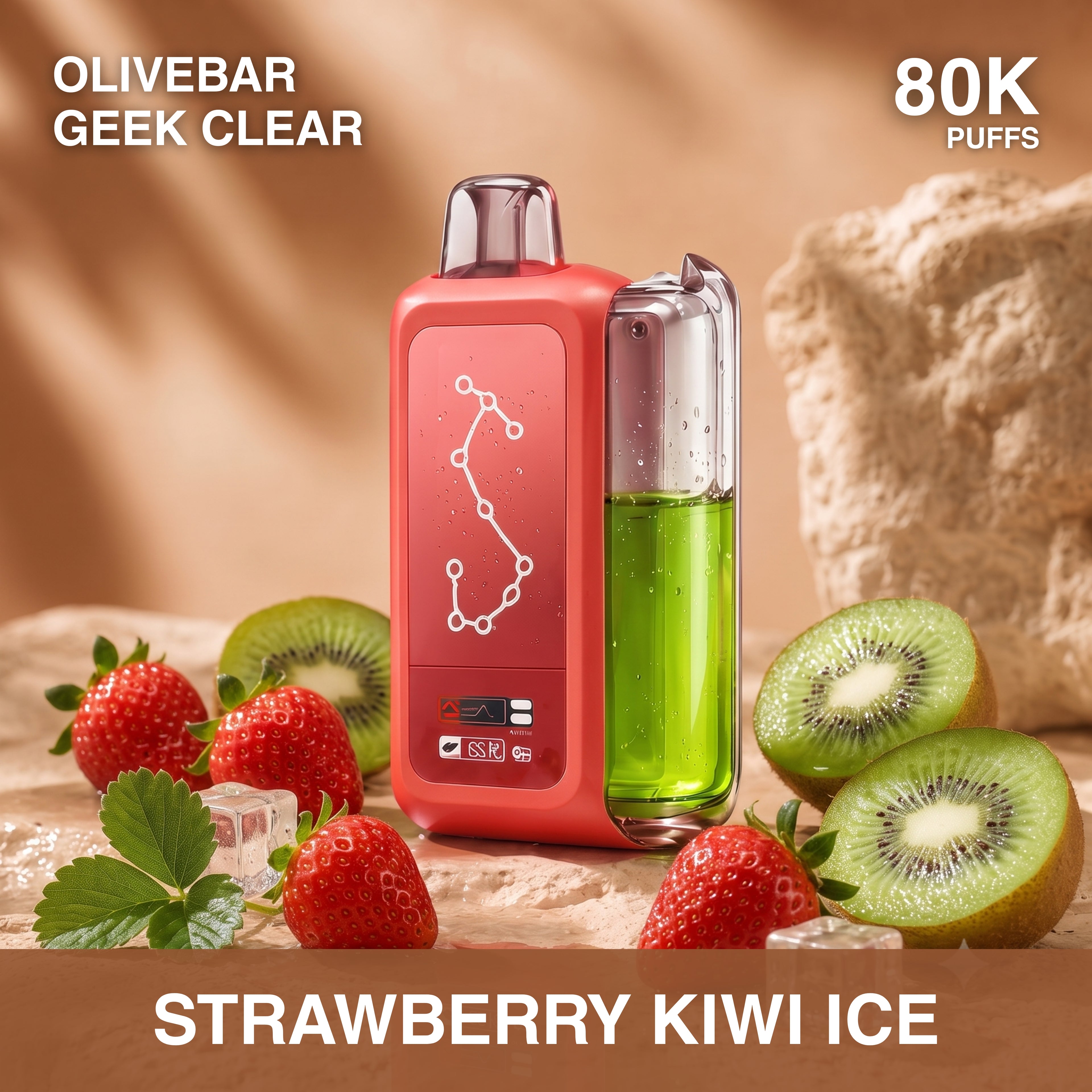 Olivebar Geek Clear 80000 — Buy Vape Online India