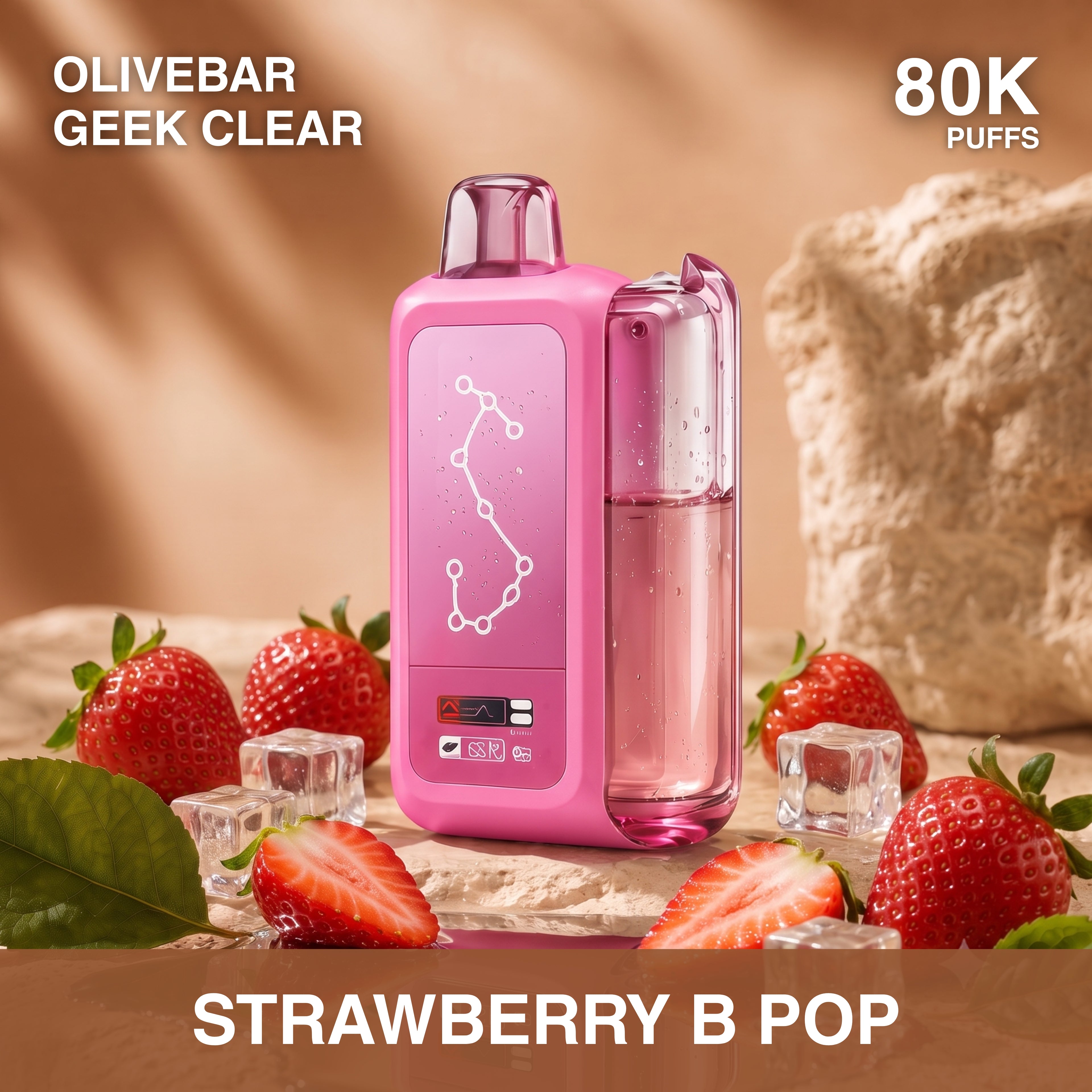 Olivebar Geek Clear 80000 — Buy Vape Online India