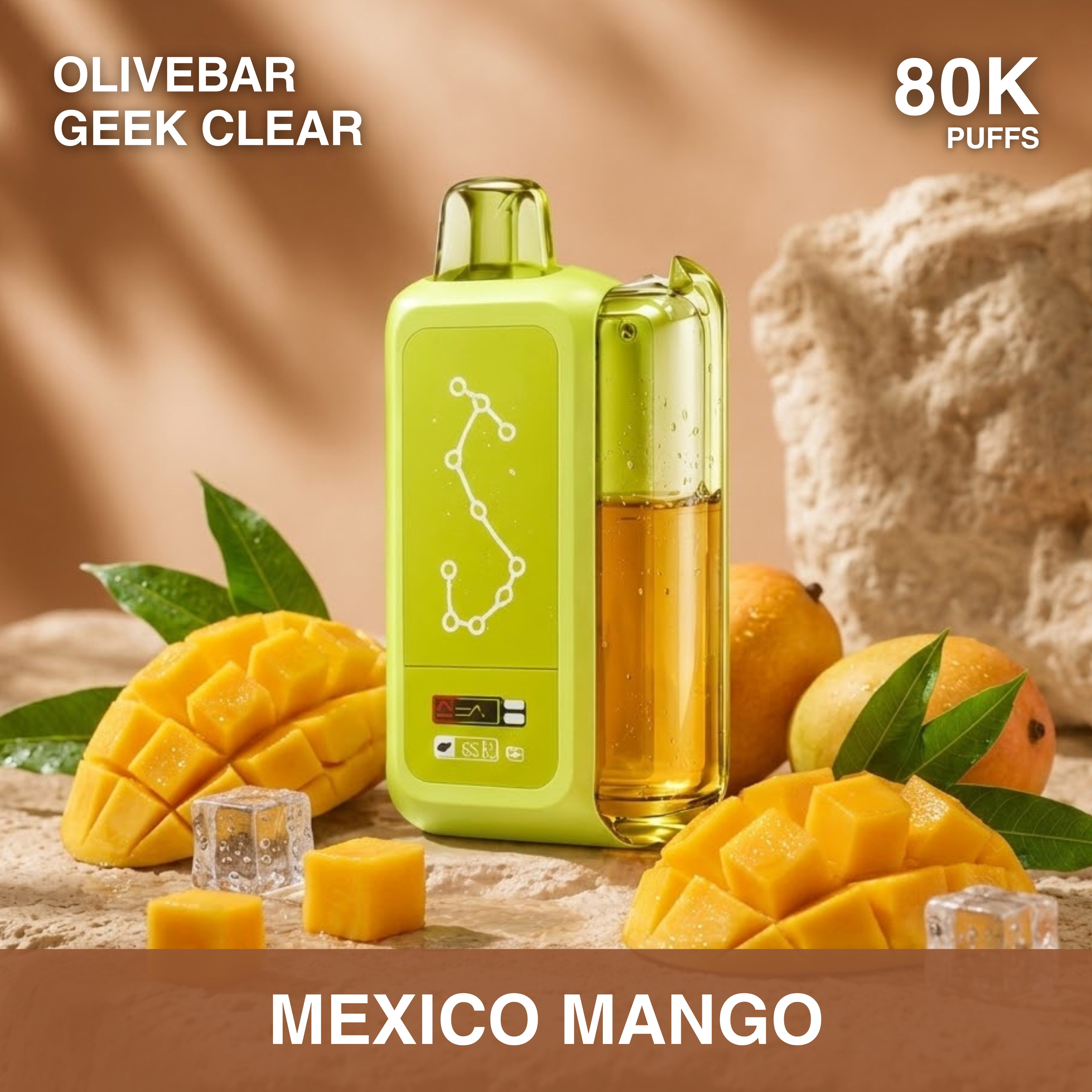 Olivebar Geek Clear 80000 — Buy Vape Online India