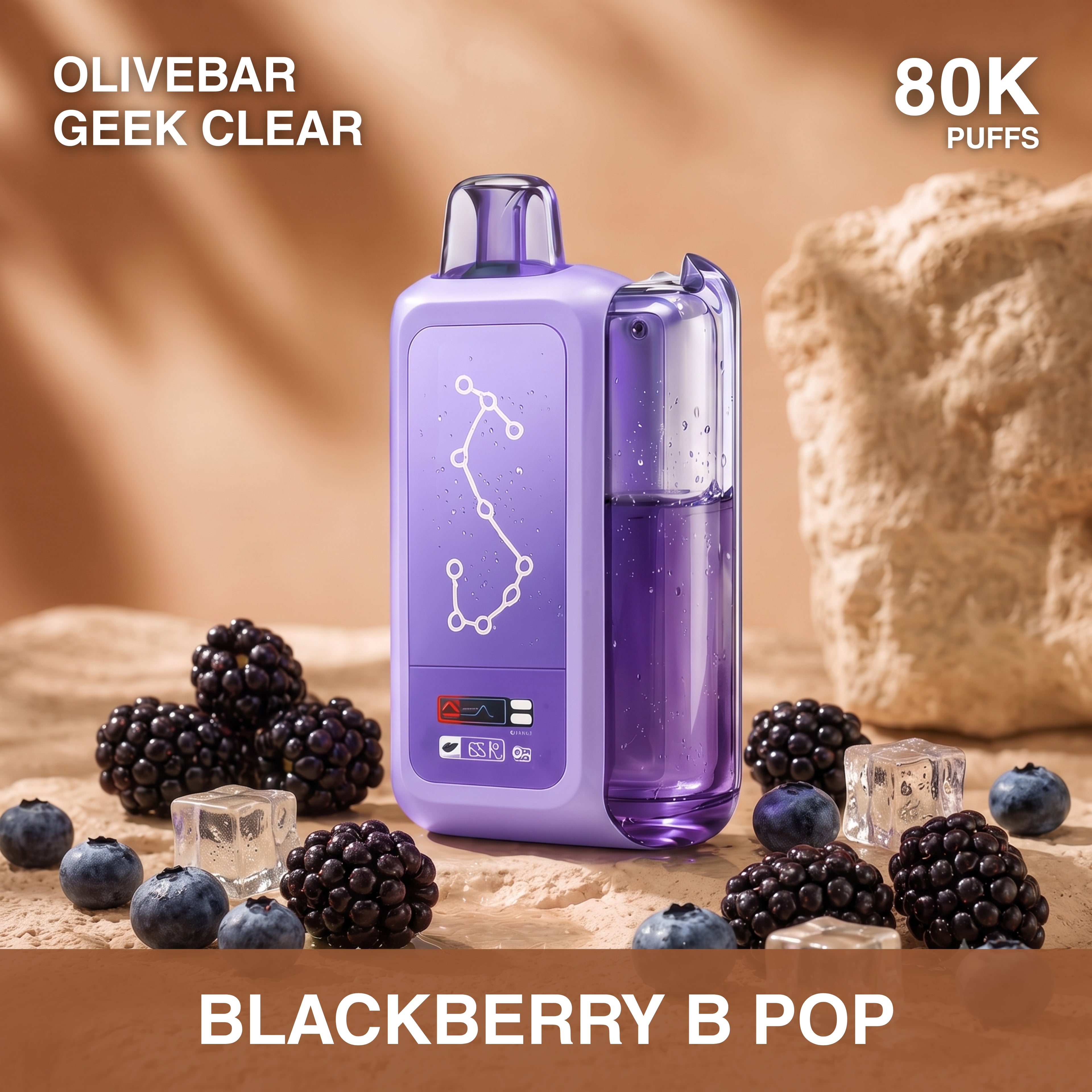 Olivebar Geek Clear 80000 — Buy Vape Online India