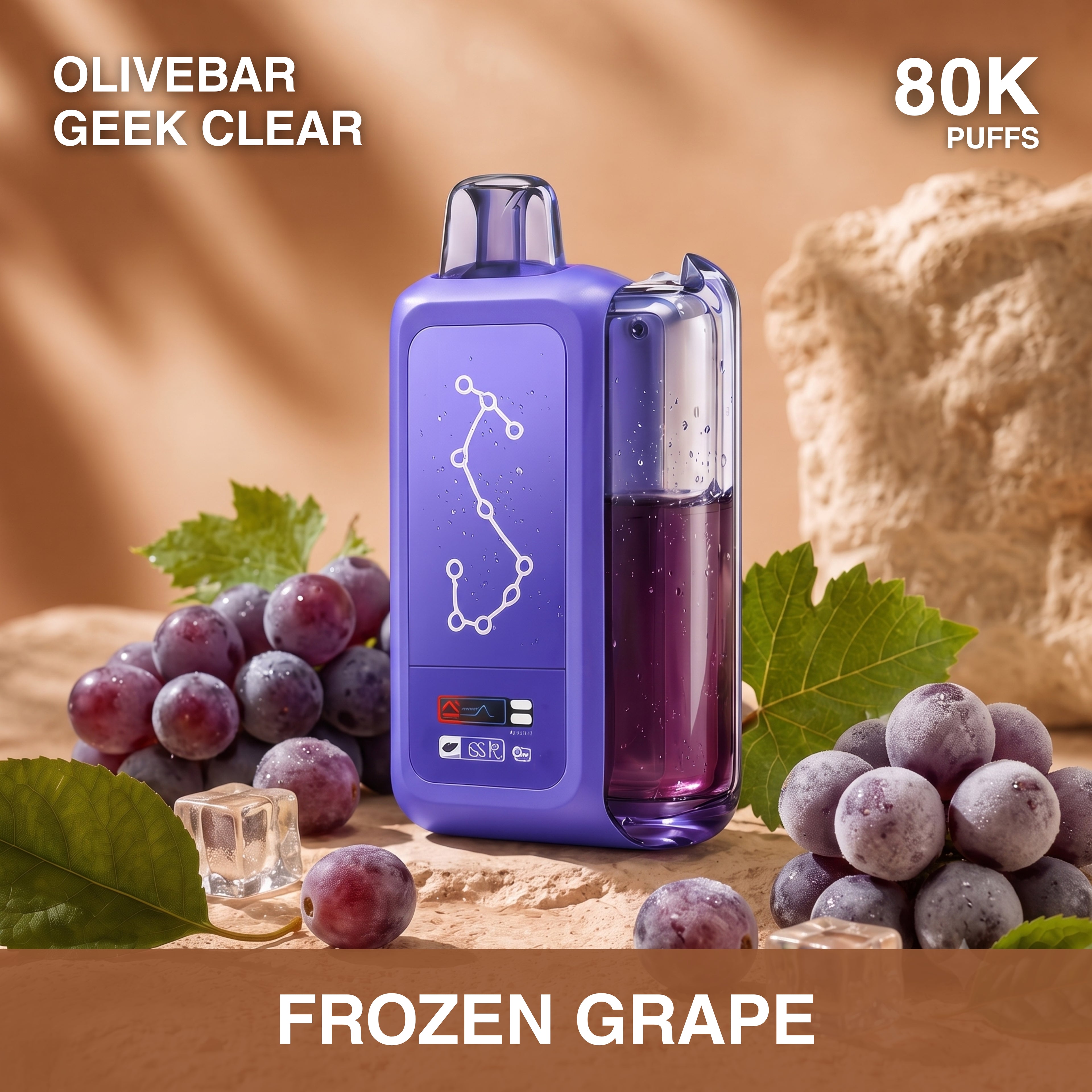 Olivebar Geek Clear 80000 — Buy Vape Online India