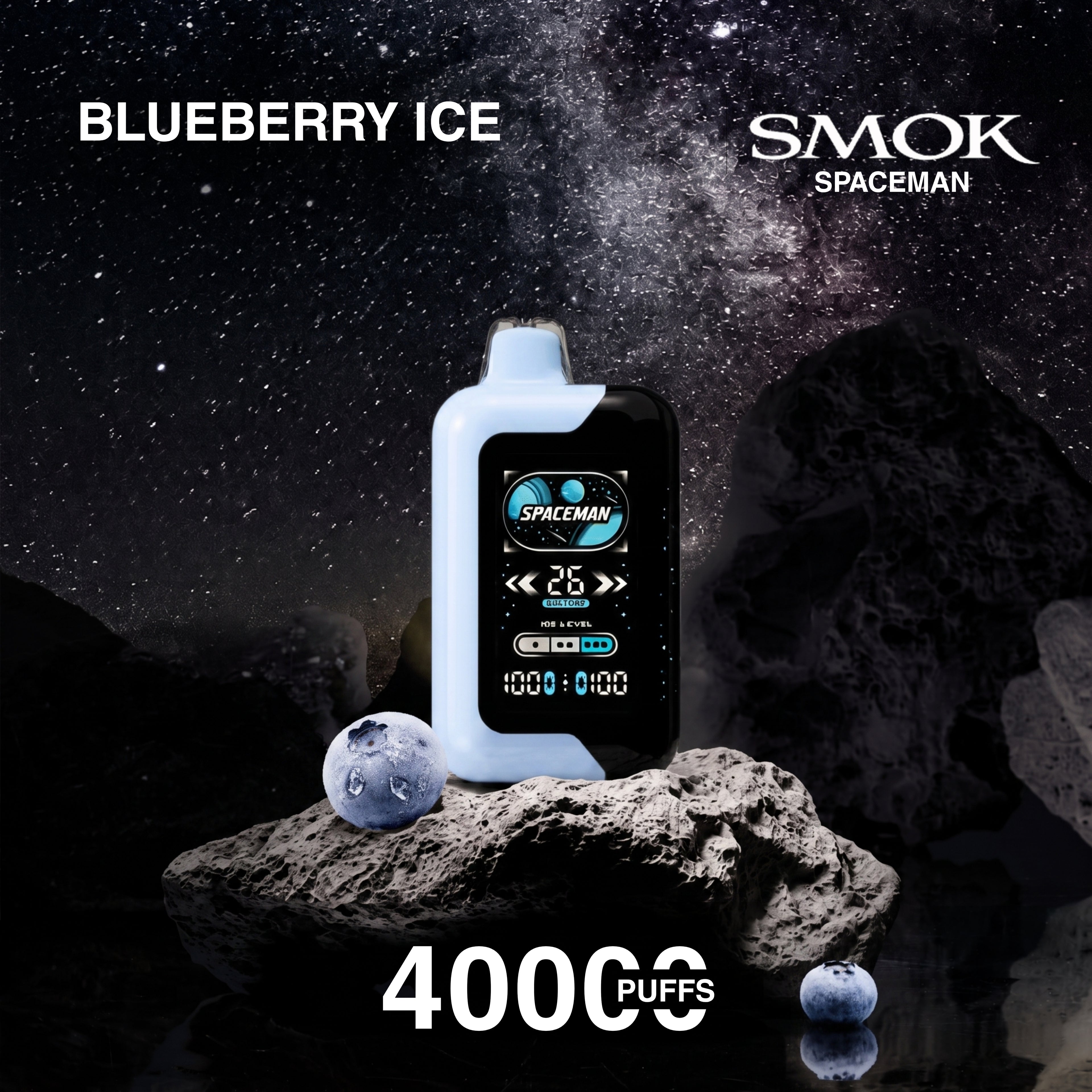 SMOK Spaceman Adjustable Ice Nic 40000 — Buy Vape Online India